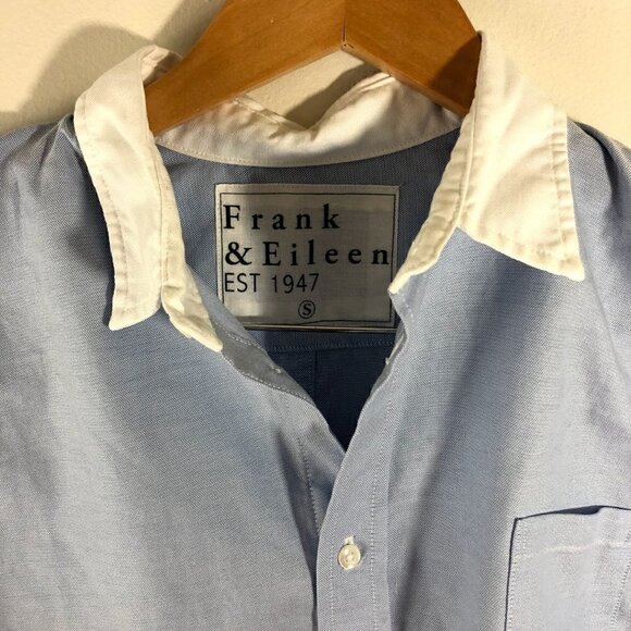 New Frank & Eileen Blue Button Down Shirt S - Picture 4 of 7